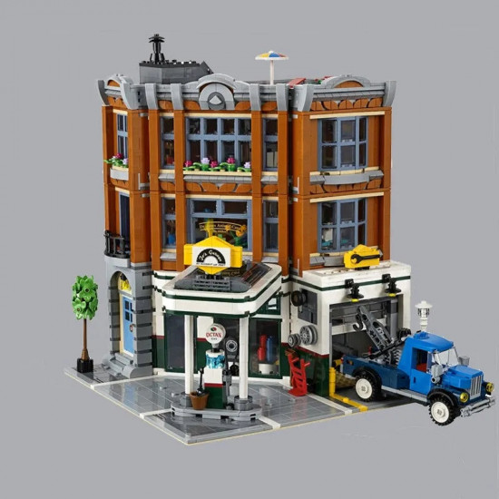 moc street expert city corner garage bricks toy 15042 moc street expert city corner garage bricks toy 15042