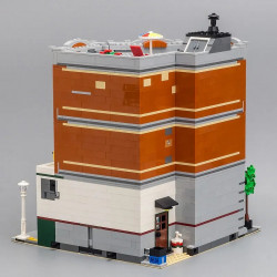 moc street expert city corner garage bricks toy 15042