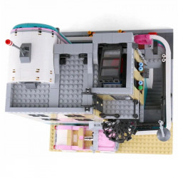 moc street expert city downtown diner bricks toy 15037