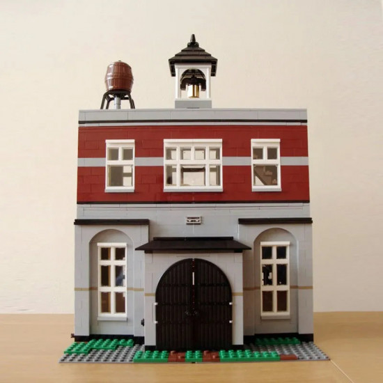 moc street expert city fire brigade bricks toy 15004 moc street expert city fire brigade bricks toy 15004