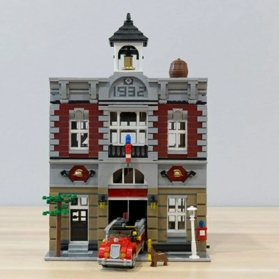 moc street expert city fire brigade bricks toy 15004 moc street expert city fire brigade bricks toy 15004