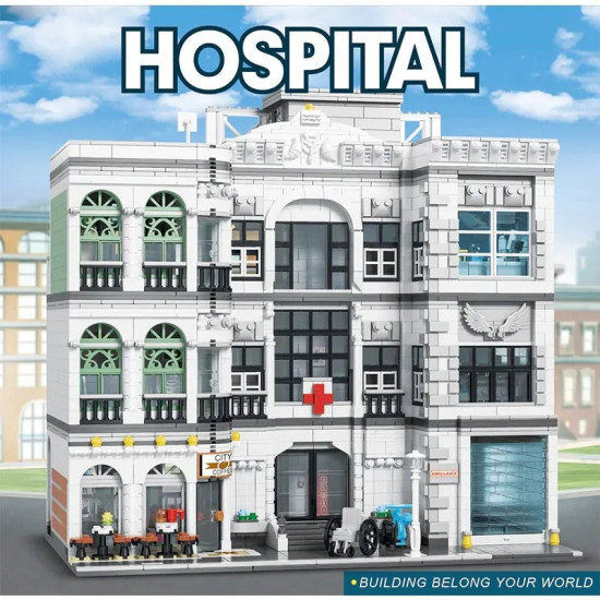 moc street expert city hospital bricks toy 10188 moc street expert city hospital bricks toy 10188