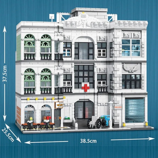 moc street expert city hospital bricks toy 10188 moc street expert city hospital bricks toy 10188