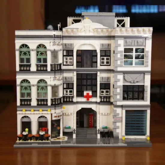 moc street expert city hospital bricks toy 10188 moc street expert city hospital bricks toy 10188