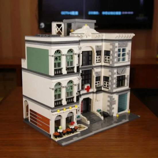 moc street expert city hospital bricks toy 10188 moc street expert city hospital bricks toy 10188