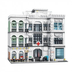 moc street expert city hospital bricks toy 10188