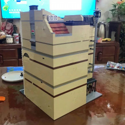 moc street expert city pizza house bricks toy 10202