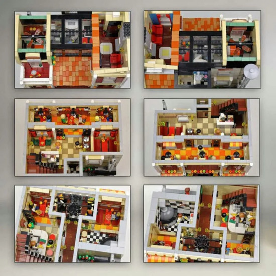 moc street expert city pizza house bricks toy 10202 moc street expert city pizza house bricks toy 10202