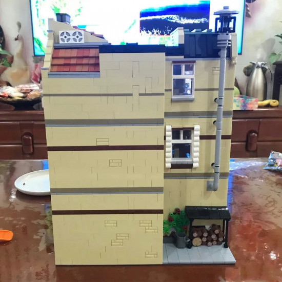 moc street expert city pizza house bricks toy 10202 moc street expert city pizza house bricks toy 10202