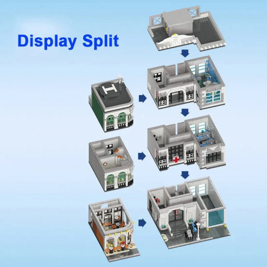 moc street expert creator city hospital bricks toy 89135 moc street expert creator city hospital bricks toy 89135