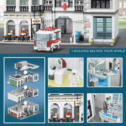 moc street expert creator city hospital bricks toy 89135
