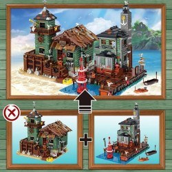 moc street expert the city diving shop bricks toy 30104