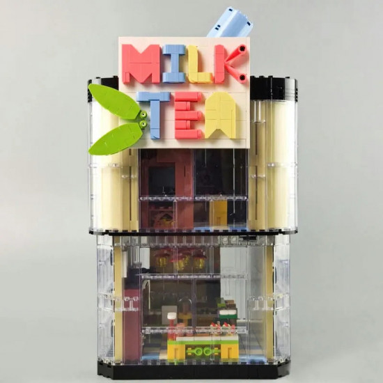 moc street experts milk tea store shop bricks toy moc street experts milk tea store shop bricks toy