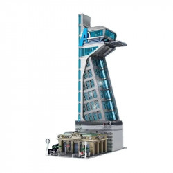 moc super hero movie avengers tower bricks toy