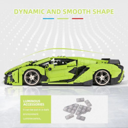 moc super sport lambo sian racing car bricks toys 10011