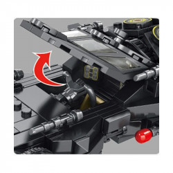 moc superhero racing car batmobile bricks toys 666038
