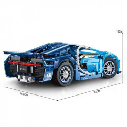 moc t2006 bugatti chiron super racing car bricks toys