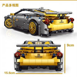 moc t2039 super racing sports car bricks toy
