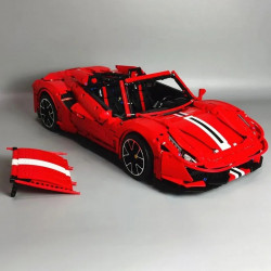 moc t5005 ferrari 488 super racing sports car bricks toys