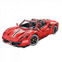 moc t5005 ferrari 488 super racing sports car bricks toys