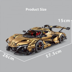 moc t5012c electroplated apollo ie super racing car bricks toy
