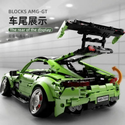 moc t5019 rc electroplated amg gt sport racing car bricks toy