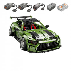 moc t5019 rc electroplated amg gt sport racing car bricks toy