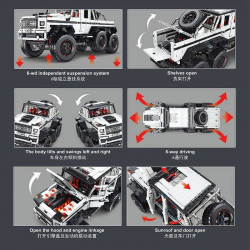 moc t5020b tech land cruiser off-road truck bricks toy