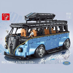 moc t5022a tech motorized rc camper bus van bricks toy