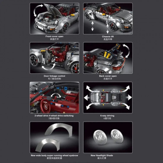 moc t5026a tech porsche 911 gt2 rs supercar bricks toys moc t5026a tech porsche 911 gt2 rs supercar bricks toys
