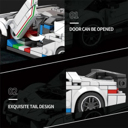 moc tech 687 lambo aventador svj hyper racing car bricks toy