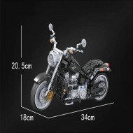 moc tech american harley motorcycle bricks toy 7049