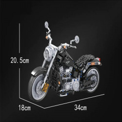 moc tech american harley motorcycle bricks toy 7049