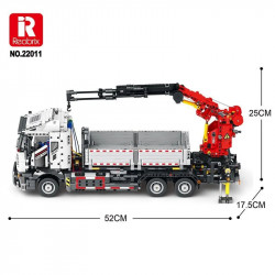 moc tech app motorized rc crane truck bricks toy 22011