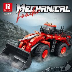 moc tech app motorized rc excavator loader truck bricks toys