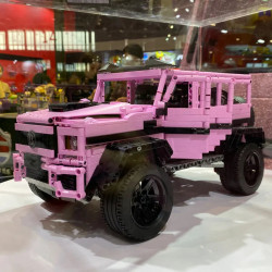 moc tech expert king kong barbie pink suv bricks toy j903