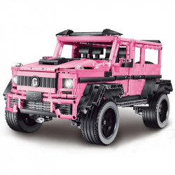 moc tech expert king kong barbie pink suv bricks toy j903