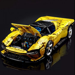 moc tech ferrari daytona sp3 43143 hyper racing car bricks toy