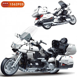 moc tech gold wing motorcycle bricks toy 8110