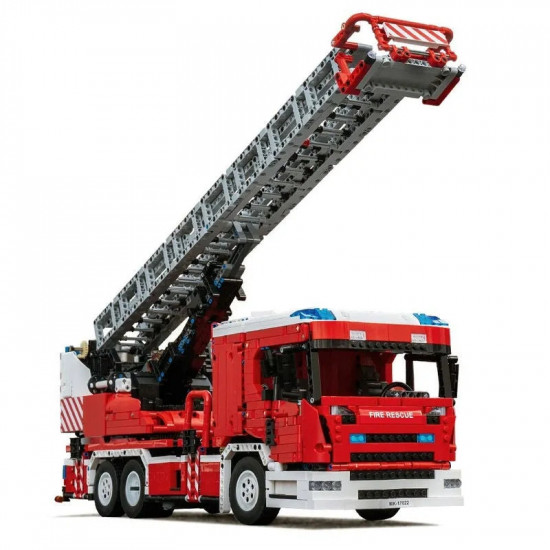 moc tech motorized rc ladder truck rescue fire engine bricks toy moc tech motorized rc ladder truck rescue fire engine bricks toy