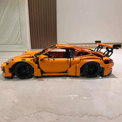 moc tech porsche 911 gt3 rs racing car bricks toy