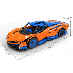 moc tech rc app speedtail racing car bricks toys 13098