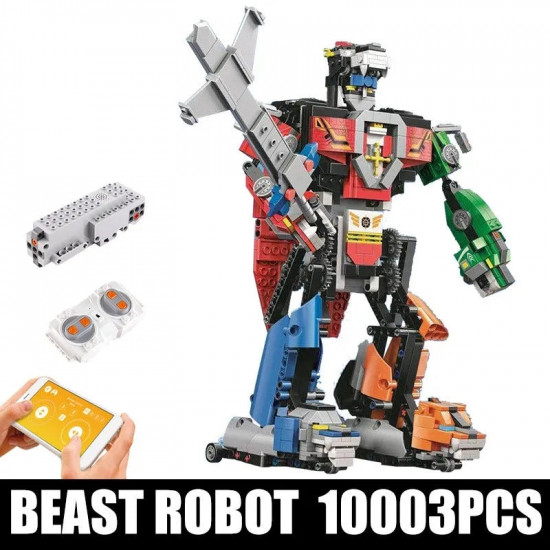 moc tech rc motorized transformer beast robot bricks toy moc tech rc motorized transformer beast robot bricks toy