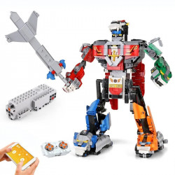 moc tech rc motorized transformer beast robot bricks toy