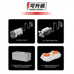 moc tech rc off-road motorized sports suv bricks toy