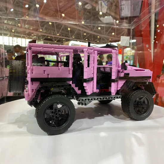 moc tech rc off-road pink king kong barbie suv car bricks toy moc tech rc off-road pink king kong barbie suv car bricks toy