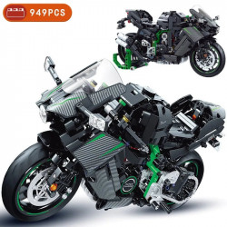 moc tech super racing motorcycle bricks toy 8109