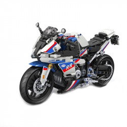 moc tech track racing motorcycle bricks toy 7054