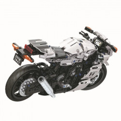 moc tech v4 racing motorcycle bricks toy 7047