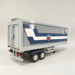 moc transformers optimus prime combined carriage truck bricks toy